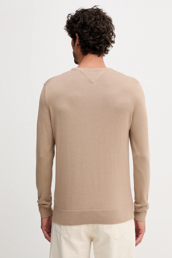 Odzież Tommy Hilfiger sweter bawełniany MW0MW39999 beżowy