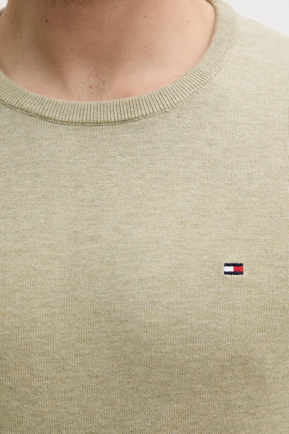 Bavlnený sveter Tommy Hilfiger MW0MW39999 zelená