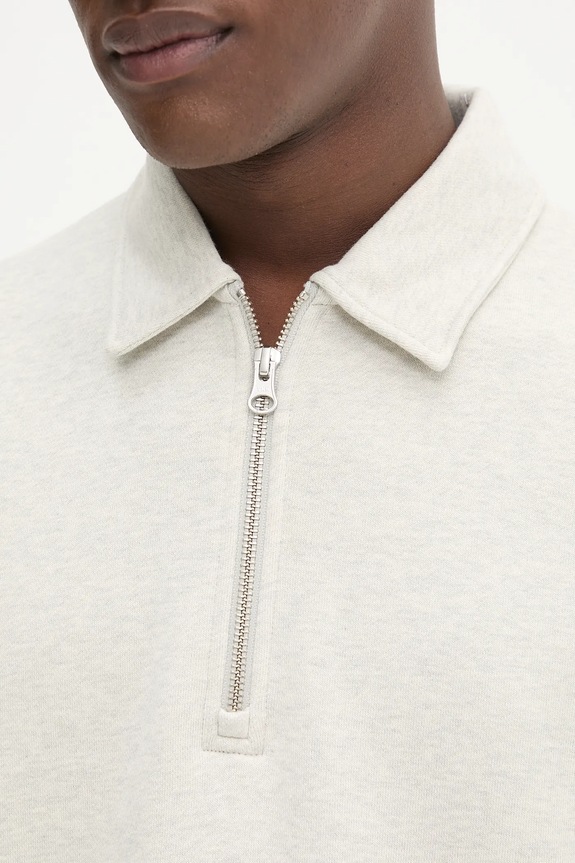 Samsoe Samsoe pamut melegítőfelső SALOUIS M25200036 szürke