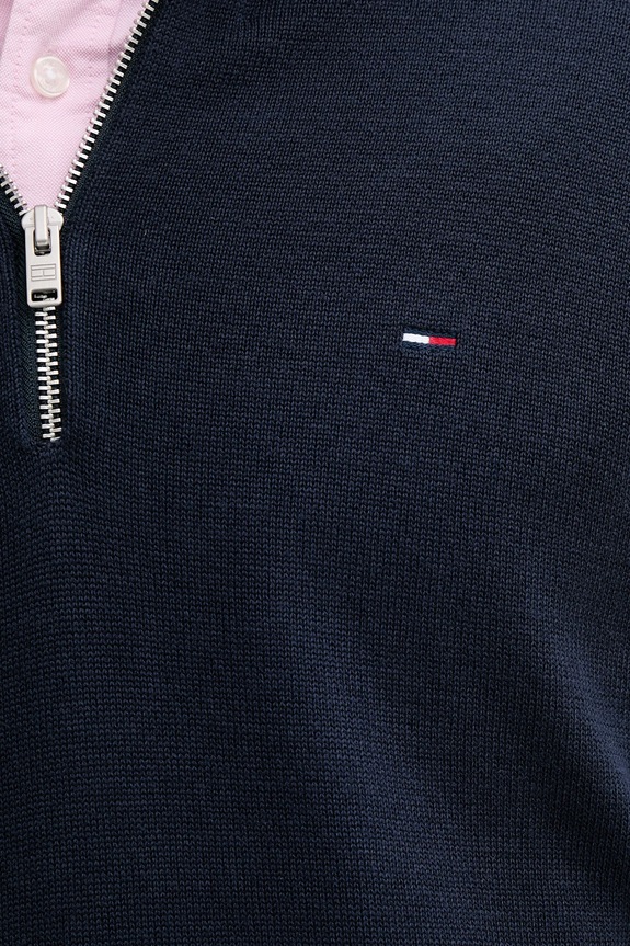 Bavlnený sveter Tommy Jeans DM0DM21654 tmavomodrá