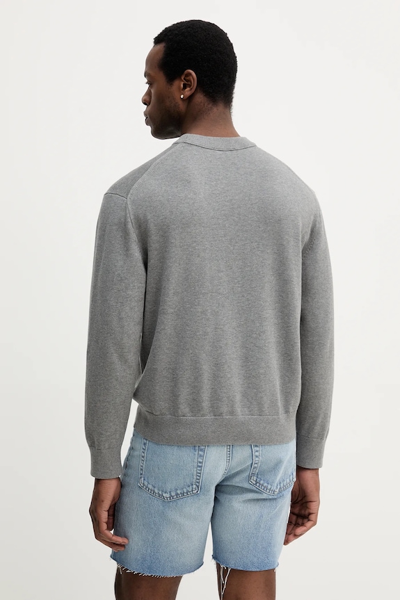 Îmbrăcăminte Calvin Klein Jeans pulover de bumbac LV04RC309G gri