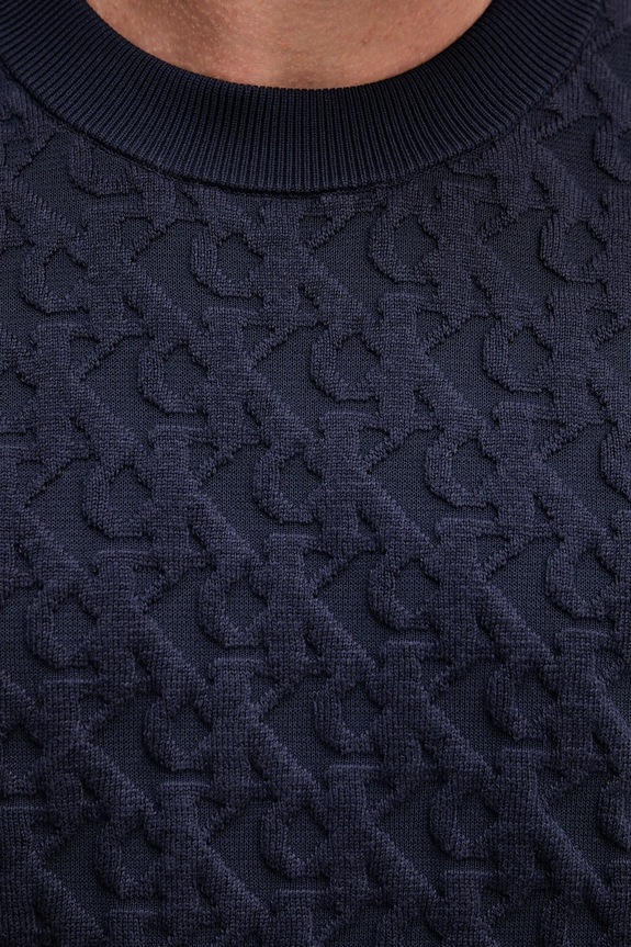 Sveter Calvin Klein Jeans LV04RC359G tmavomodrá