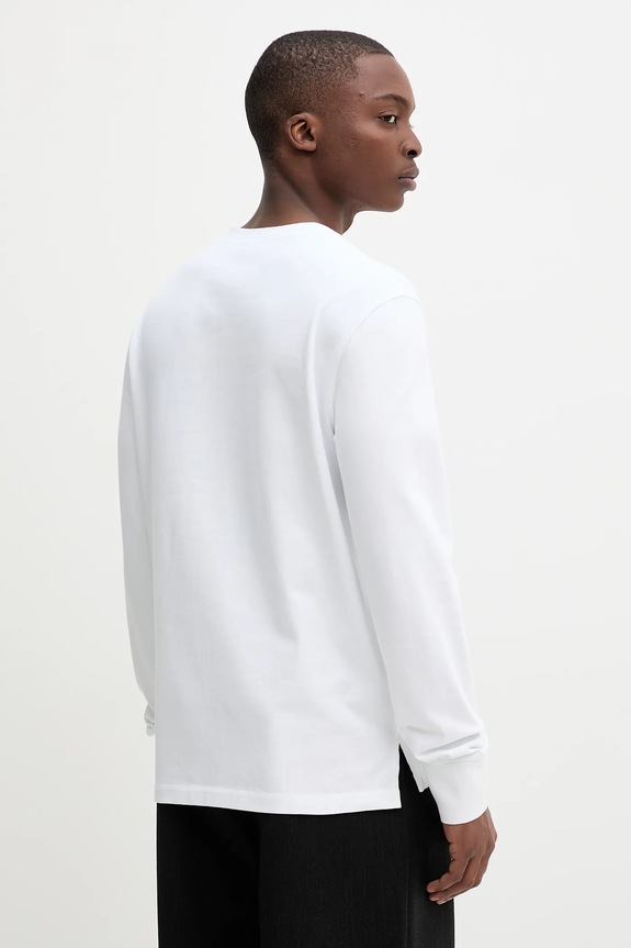 Ρούχα Βαμβακερή μπλούζα με μακριά μανίκια Filippa K 31498.FK λευκό