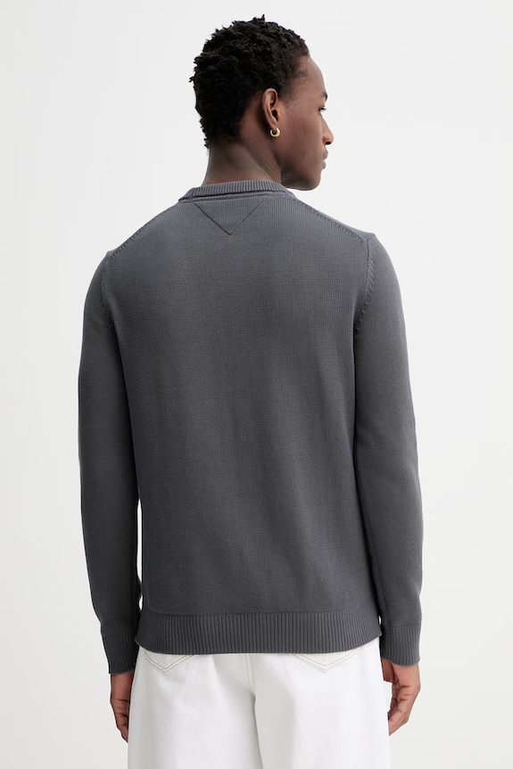 Odzież Tommy Jeans sweter bawełniany DM0DM21787 szary