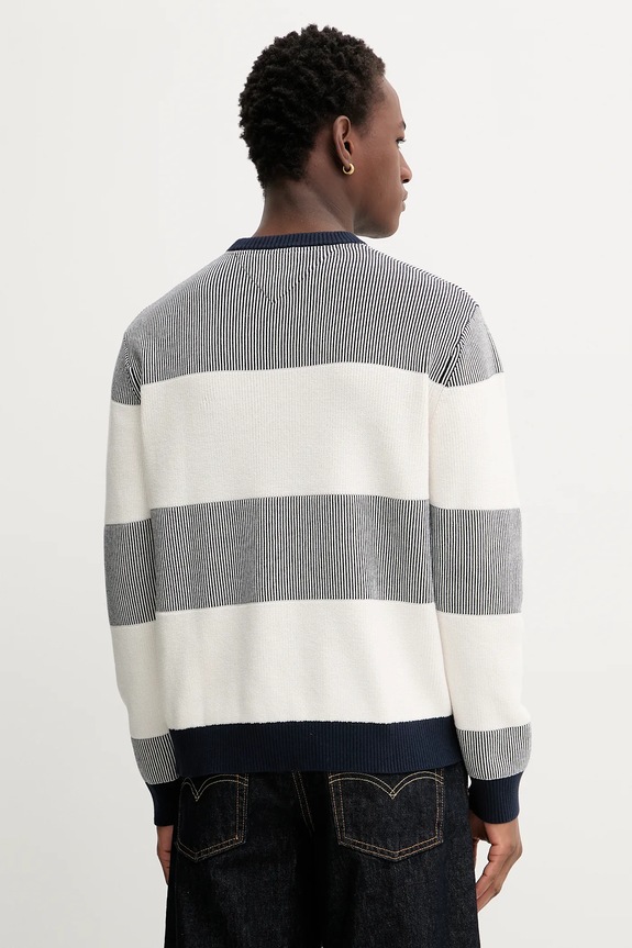 Odzież Tommy Jeans sweter bawełniany DM0DM22110 granatowy