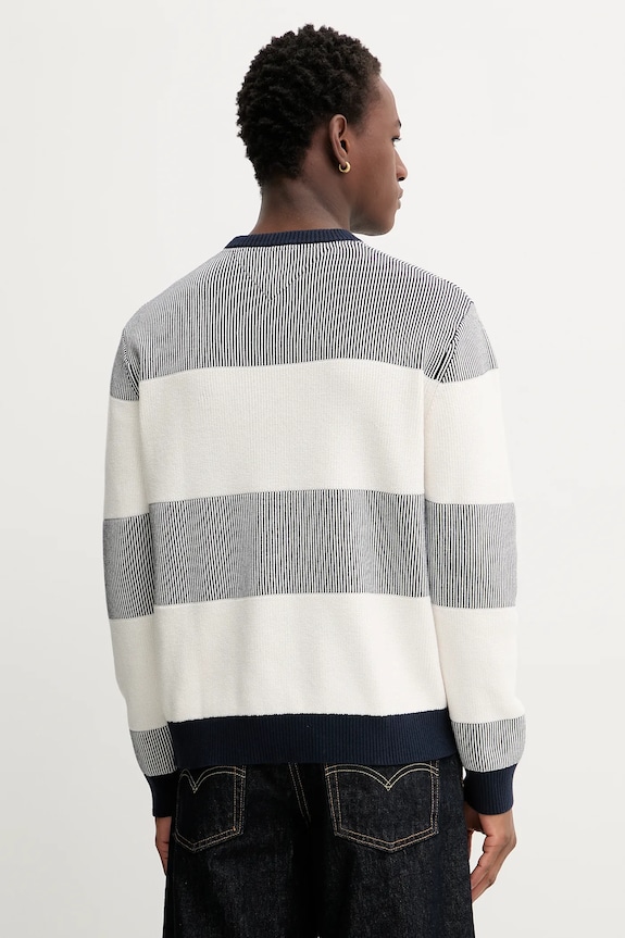 Odzież Tommy Jeans sweter bawełniany DM0DM22110 granatowy