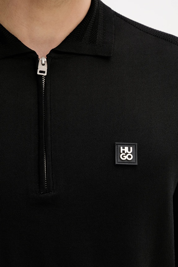 Polo tričko HUGO Sayfong-4 50542750 čierna