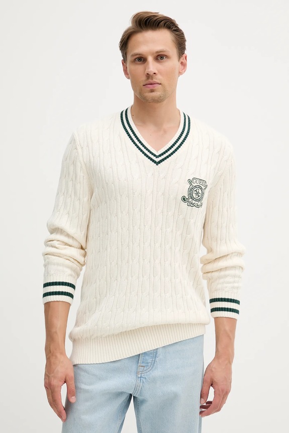 Πουλόβερ Guess HEWIE άλλο μπεζ M5YR12.Z30W1