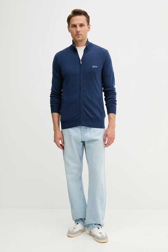 Guess kardigán gyapjú keverékből DARRELL M5YR28.Z0122 kék AW25