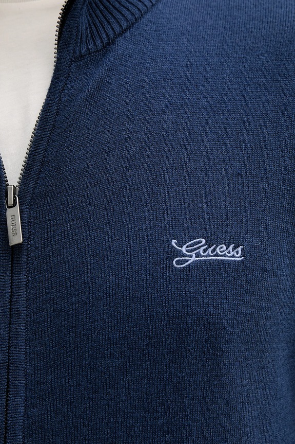 Guess kardigán gyapjú keverékből DARRELL M5YR28.Z0122 kék