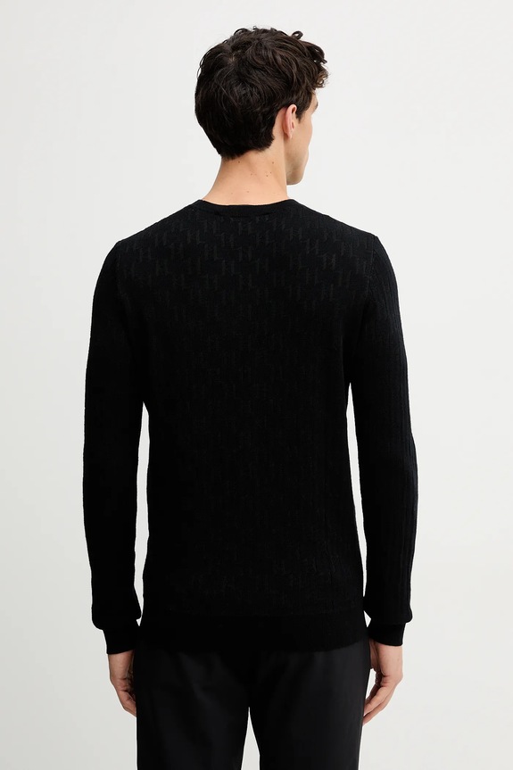 Ρούχα Πουλόβερ με προσθήκη μαλλιού Karl Lagerfeld 554302.655018 μαύρο