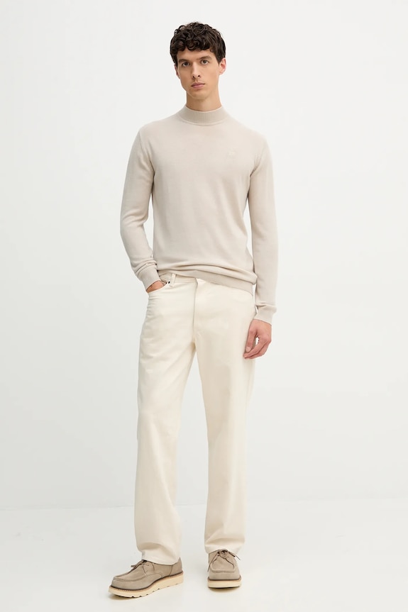 Μάλλινο πουλόβερ Karl Lagerfeld 554399.655002 μπεζ AW25