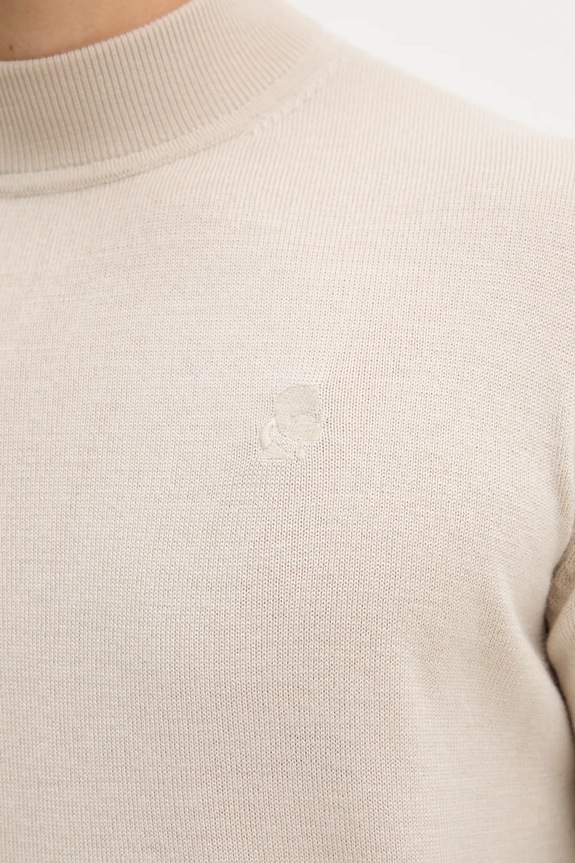 Μάλλινο πουλόβερ Karl Lagerfeld 554399.655002 μπεζ
