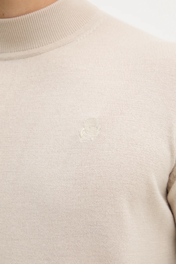 Μάλλινο πουλόβερ Karl Lagerfeld 554399.655002 μπεζ