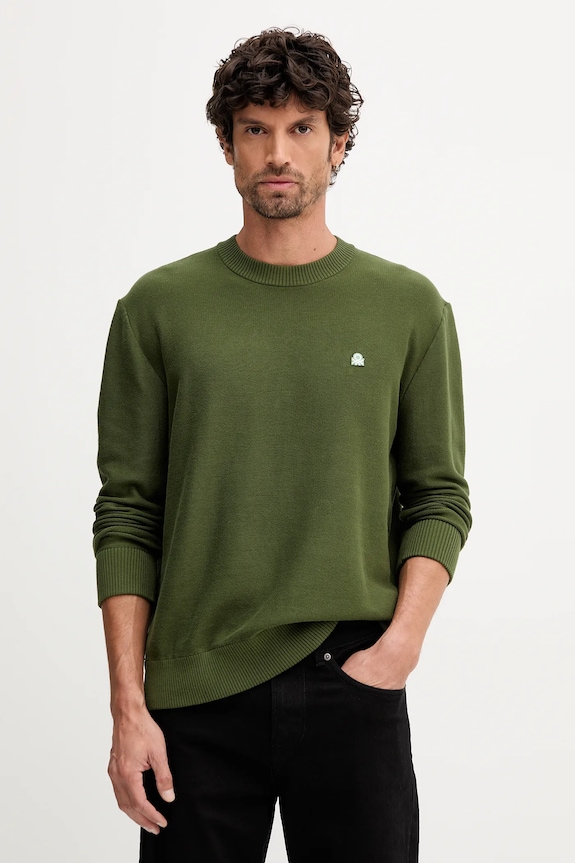 United Colors of Benetton pulover grosime medie verde 1V4KU10AF