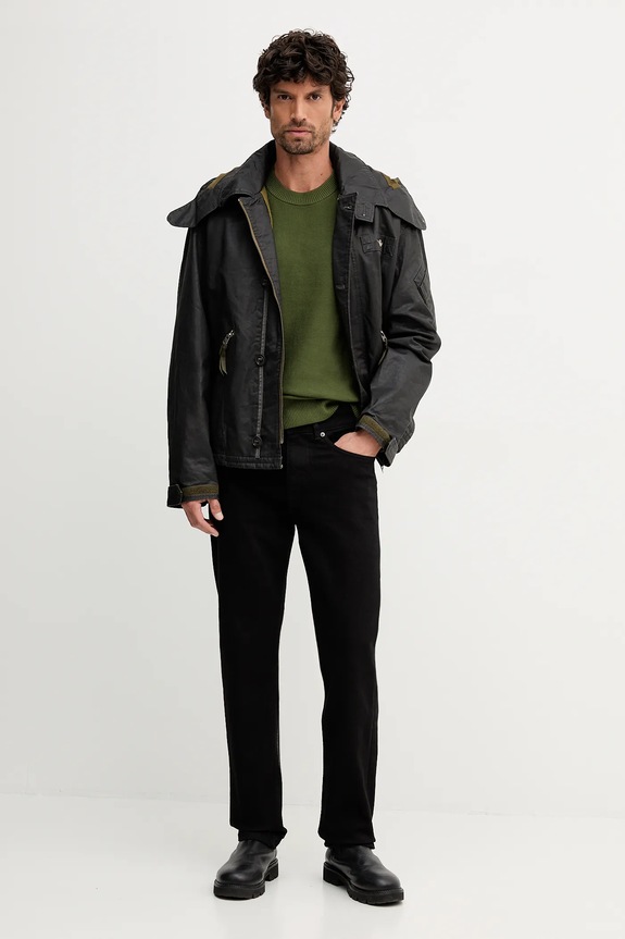 United Colors of Benetton pulover 1V4KU10AF verde AW25