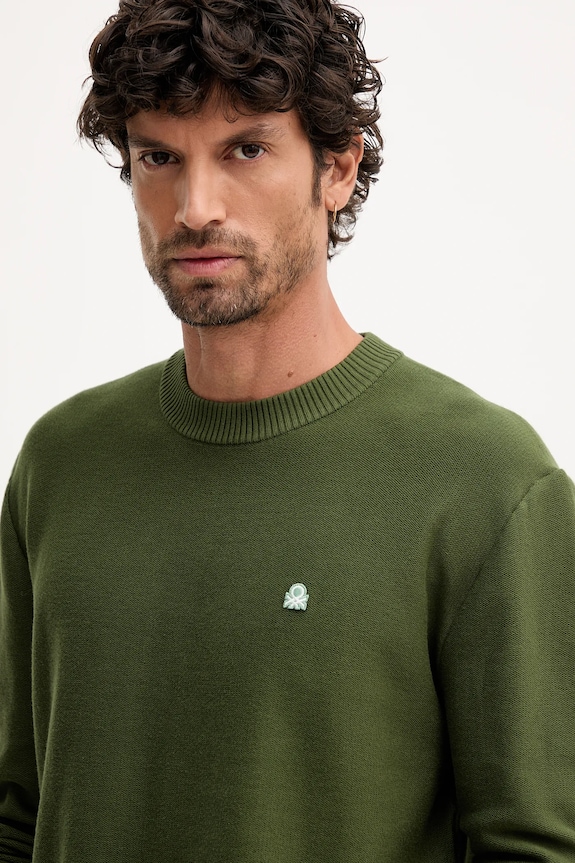 United Colors of Benetton pulover verde 1V4KU10AF