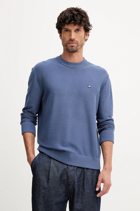 United Colors of Benetton sweter pozostałe niebieski 1V4KU10AF