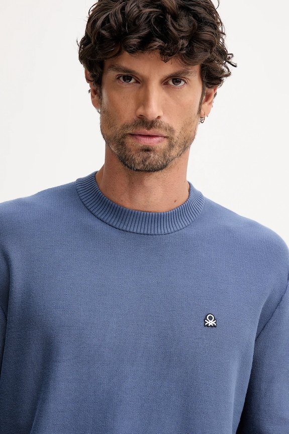 United Colors of Benetton sweter niebieski 1V4KU10AF