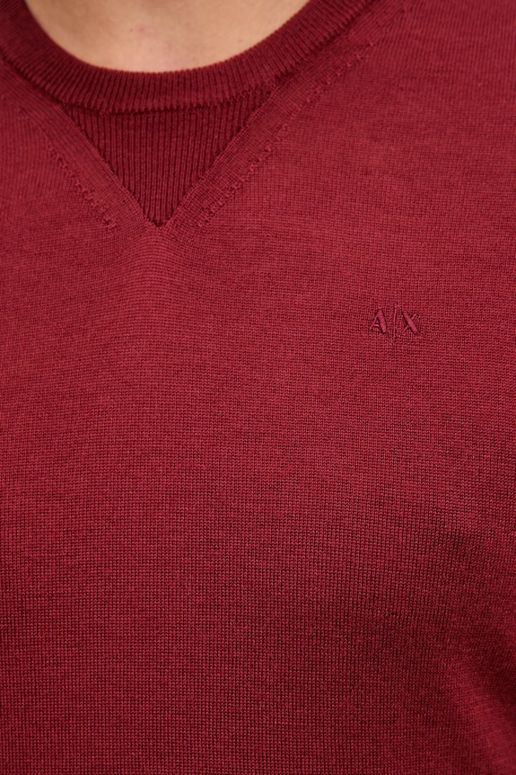 Armani Exchange gyapjú pulóver 8NZM3A.ZM8AZ. burgundia