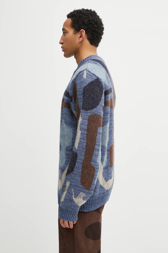 by Parra maglione con lana Detached 54450 blu AW25
