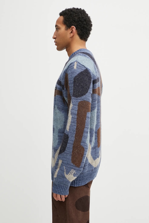 by Parra maglione con lana Detached 54450 blu AW25