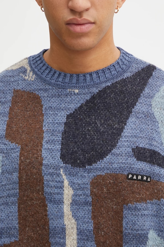 by Parra maglione con lana Detached blu 54450