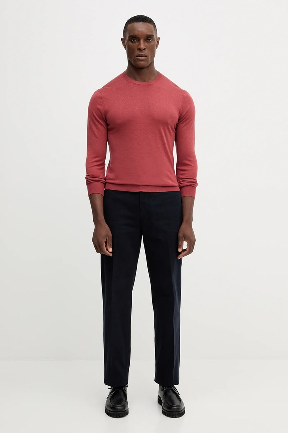 Hackett London pulover de lână HM7000006 rosu AW25