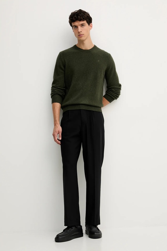 Μάλλινο πουλόβερ Hackett London HM7000075 πράσινο AW25