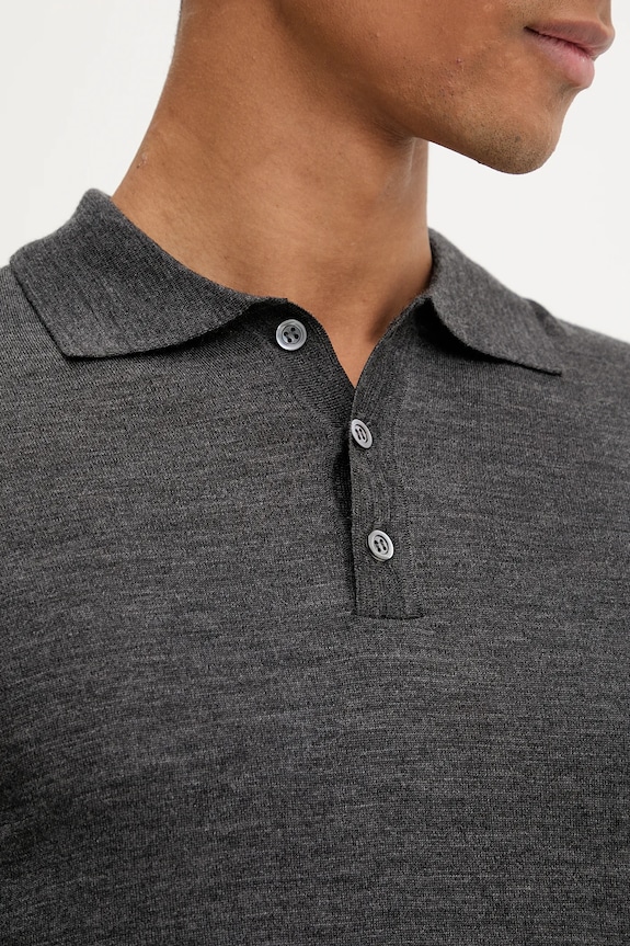 Vlněný svetr BARENA VENEZIA Knitwear Pevaron KNU4100.429 šedá