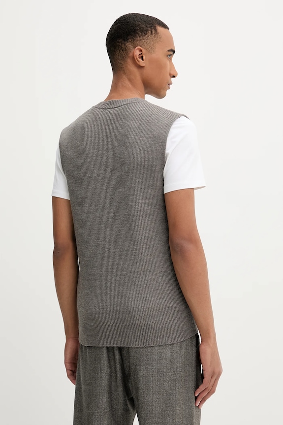 Odzież BARENA VENEZIA kamizelka wełniana Knitwear Turlon KNU5287.305 szary
