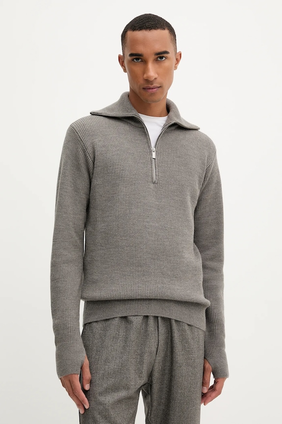 Μάλλινο πουλόβερ BARENA VENEZIA Knitwear Batigia μαλλί γκρί KNU5289.305