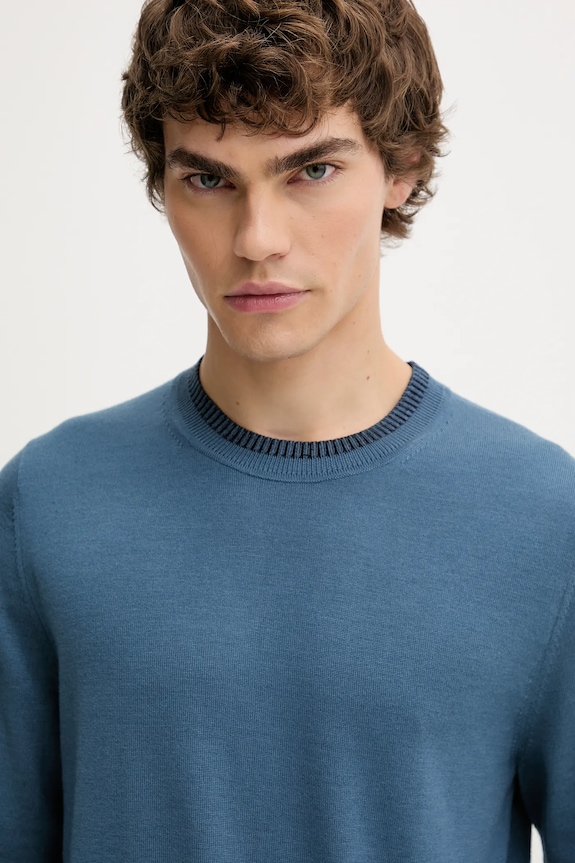 PS Paul Smith sweter wełniany granatowy M2R.302Z.T21861