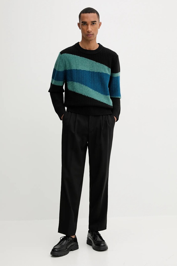 PS Paul Smith pulover de lână M2R.499Z.T22518 negru AW25
