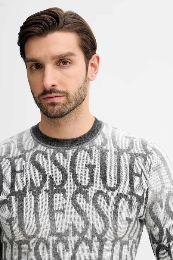 Светр з домішкою вовни Guess JOSHWA сірий M5BR24.Z0500