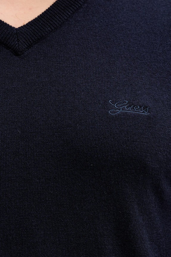 Светр з домішкою шовку Guess DAREN M5YR27.Z0122 темно-синій