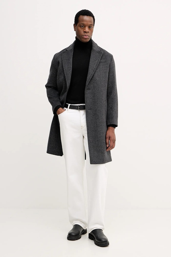 Armani Exchange sweter z dodatkiem wełny XM000900.AF11982 czarny AW25