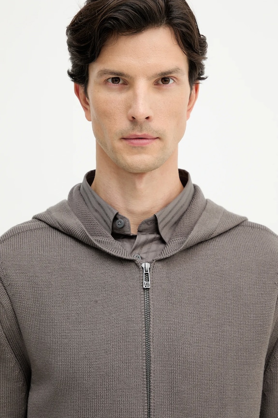 Armani Exchange sweter z dodatkiem wełny szary XM000905.AF14008