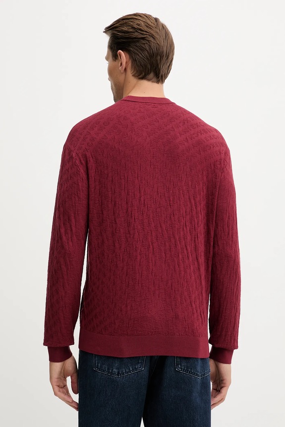 Odzież Armani Exchange sweter XM001316.AF10454 bordowy