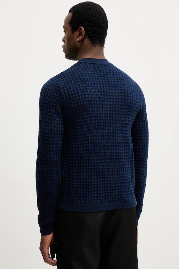 Odzież Emporio Armani sweter wełniany EM001989.AF14199 granatowy