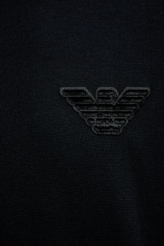 Emporio Armani sweter wełniany EM002419.AF14158 granatowy