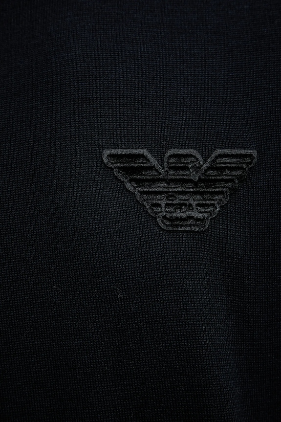 Emporio Armani sweter wełniany EM002419.AF14158 granatowy