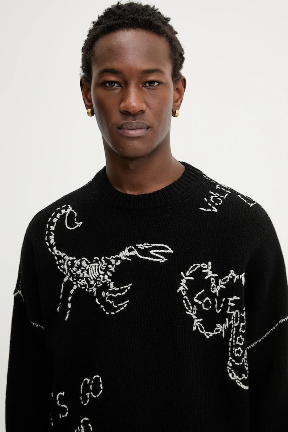 Vlnený sveter ZADIG&VOLTAIRE čierna KMSW01790