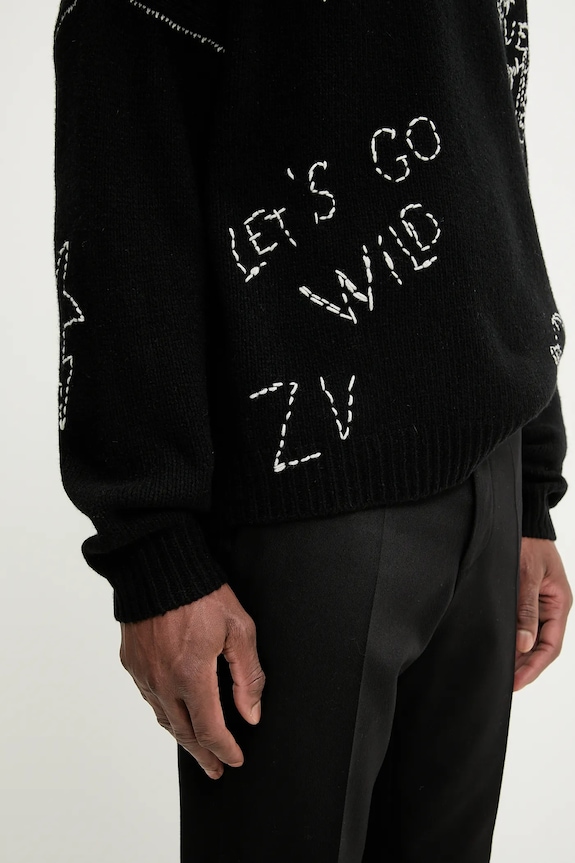 Vlnený sveter ZADIG&VOLTAIRE KMSW01790 čierna