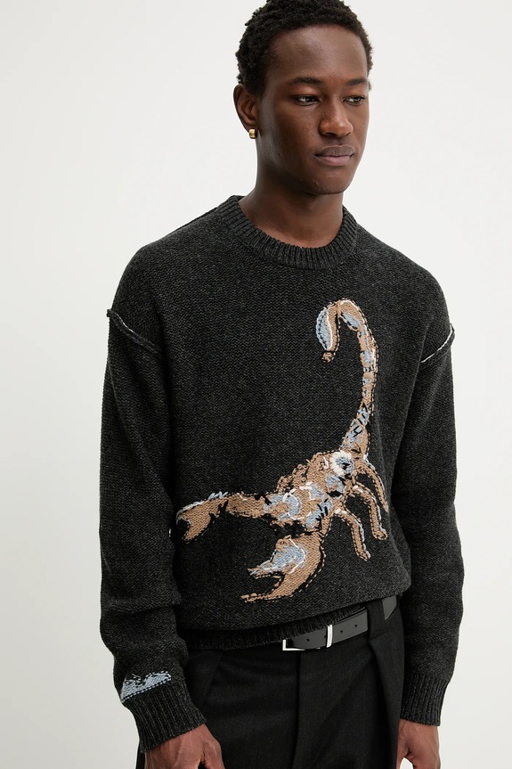 Vlnený sveter ZADIG&VOLTAIRE KMSW01781 sivá