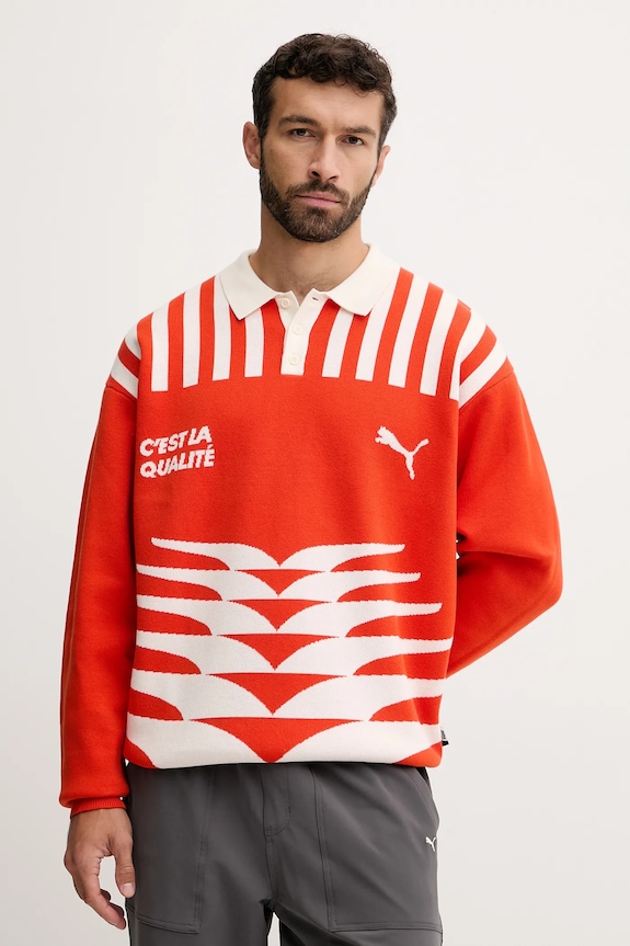 Puma jumper fine-knit orange 632512