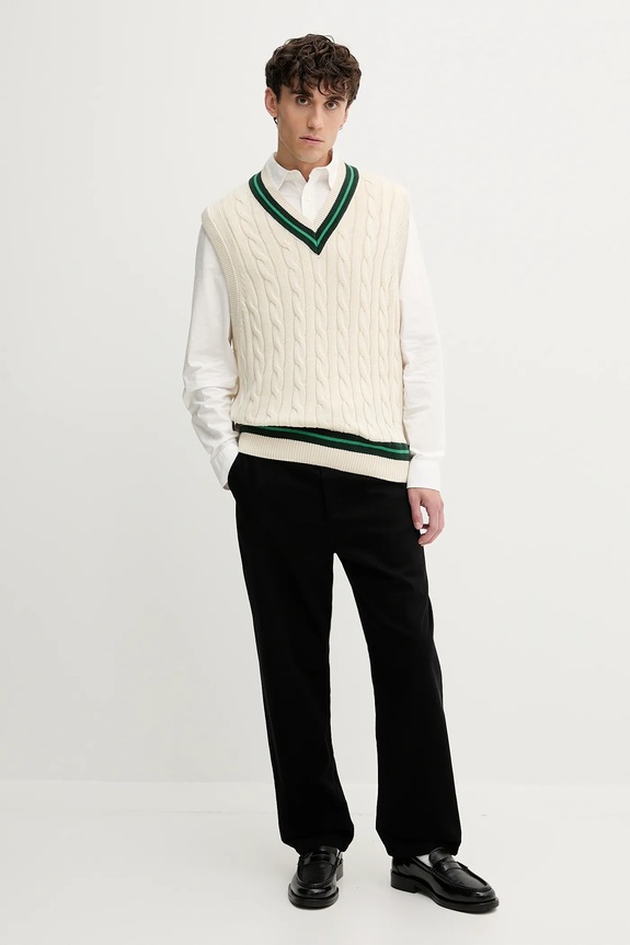 Abercrombie & Fitch gilè in cotone KI120.5140.150 beige AW25