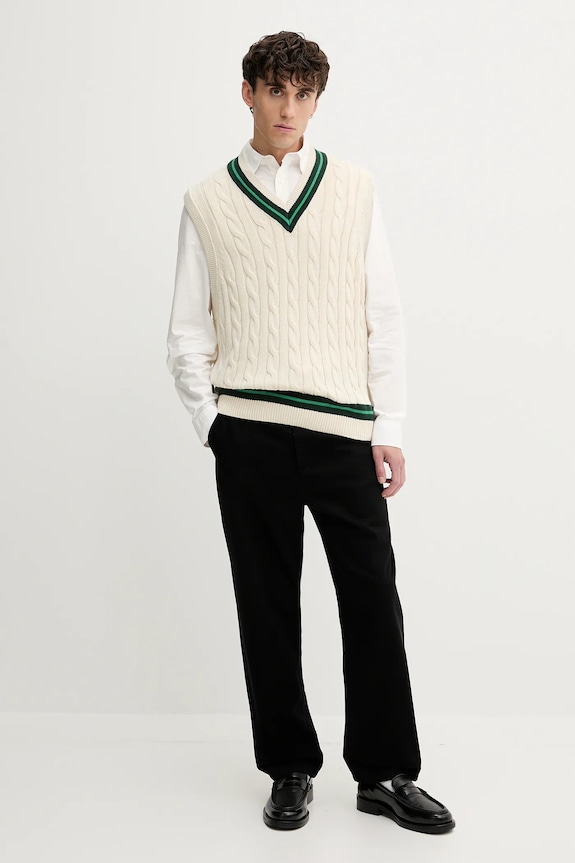 Abercrombie & Fitch gilè in cotone KI120.5140.150 beige AW25