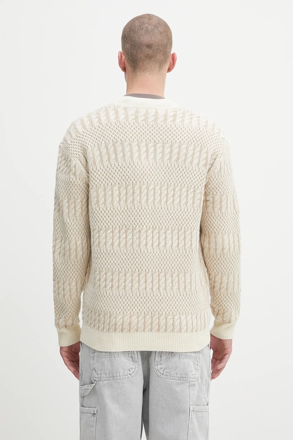 Abbigliamento Drôle de Monsieur cardigan in lana Le Cardigan Torsades Bicolore H.CA160.WO018 beige