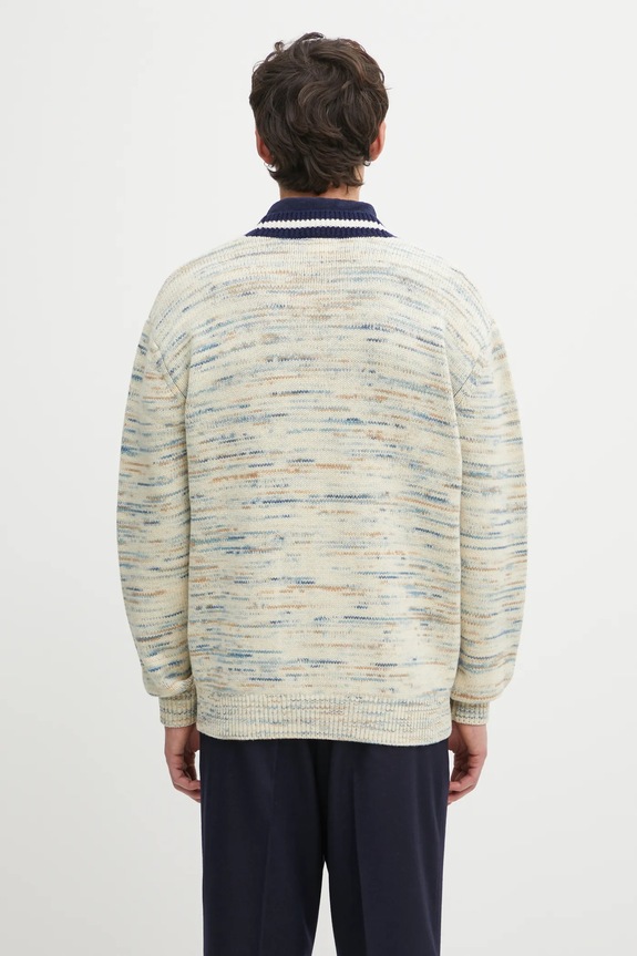 Clothing Drôle de Monsieur woolen cardigan Le Cardigan MoulinE I.CA161.WO018 beige